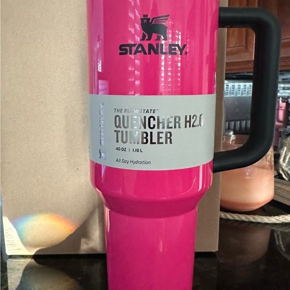 Stanley Neon Pink 40oz Tumbler with Straw - Picture 3 of 6